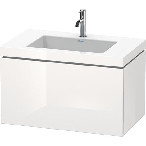Duravit L-Cube c-bonded Ensemble suspendu, 1 tiroir, sans (1/3)
