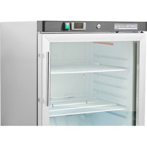 Mini Armoire Réfrigérée 200 L - Positive Vitrée Inox