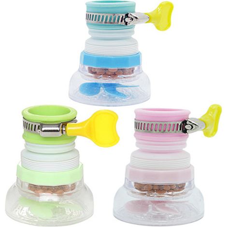 Robinet rotatif anti-éclaboussures, dispositif d'économie d'eau, robinet pliable pour cuisine, salle de bain et douche (3 couleurs) (1/5)