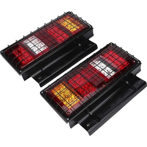 pour feu arriere benne rière de remorque arrière à LED camion étanche 2pcs 12V 32LEDs lampe lumineux (1/5)
