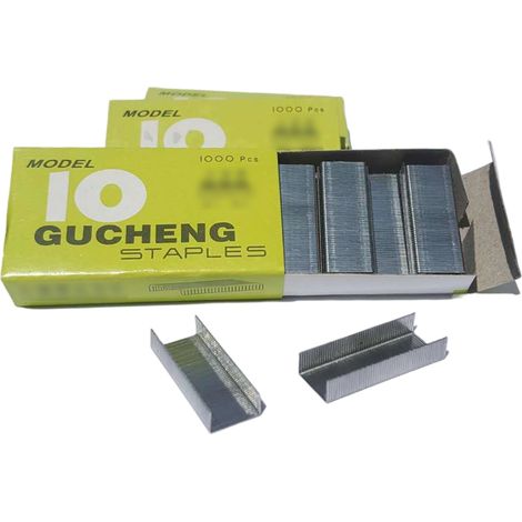 Agrafe - Agrafes Minitype 10 - Longueur 9,2 mm - Pour Agrafeuses Standard - Galvanisées - 2000 Pièces (1/5)