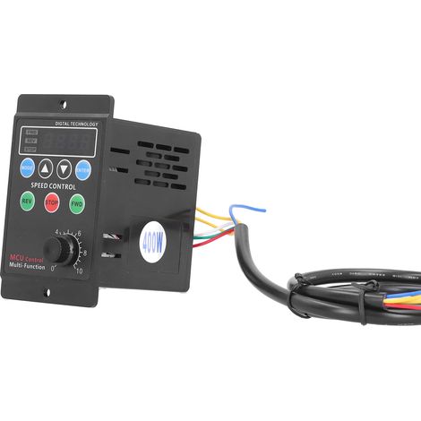 UX52 Motordrehzahlregler mit Digitalanzeige, elektrischer Rheostat, einphasig, Wechselstrom 220 V (400 W) (1/5)