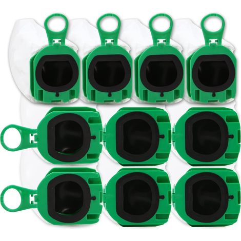Lot de 10 sacs d'aspirateur compatibles avec Vorwerk Kobold VB100 FP100 Sacs à poussière de rechange pour Kobold VB 100 FP 100 (1/5)