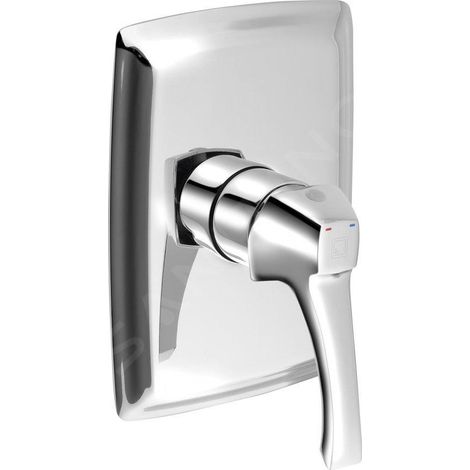 Sapho Dreamart - Mitigeur de douche encastré, avec corps d’encastrement, chrome DA041 (1/4)