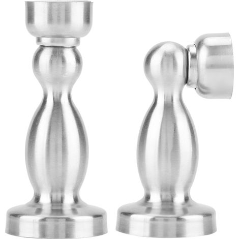 Butée de porte magnétique robuste en acier inoxydable (1 pièce), anti-collision, épaisse. (1/5)
