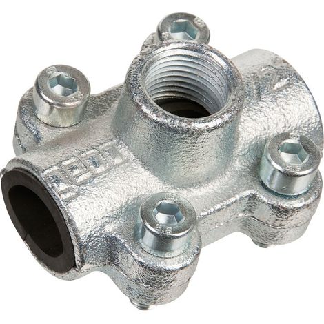 Gebo – Raccord fonte 3/4 x 1/2 – Filetage plomberie – Longueur 50mm – Fixation par vis – Pour chantiers humides