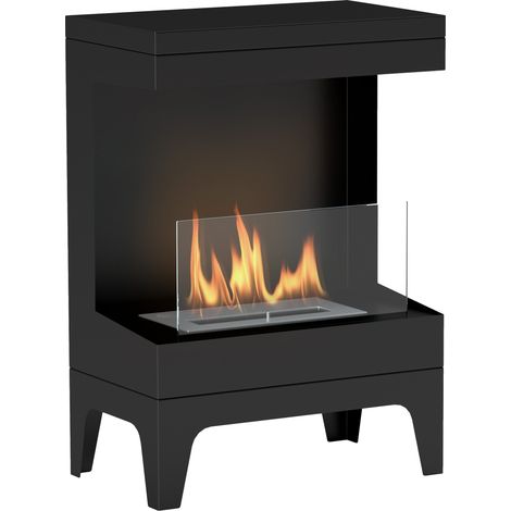 Cheminée bioéthanol design INDRA noire (1/5)