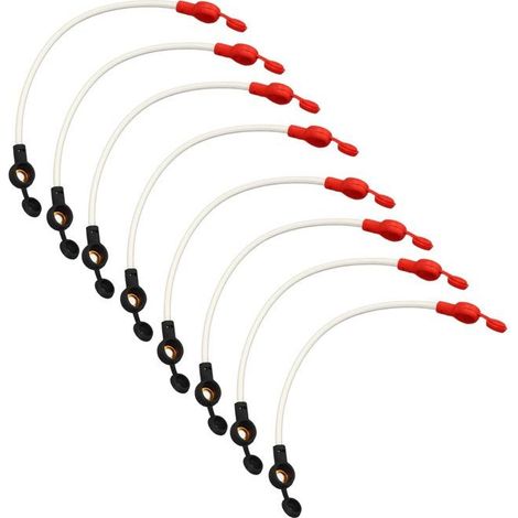 Câbles d'onduleur de batterie - FAFEICY - Pack 8 - Noyau cuivre étamé - Long. 24,5 cm - Chapeaux anti-poussière (1/3)