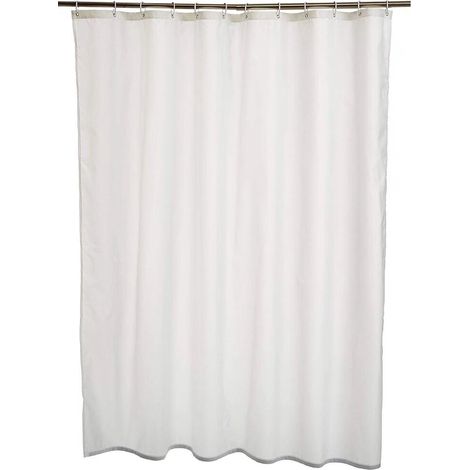 Duschvorhang aus Polyester, weißer Duschvorhang, Duschvorhang