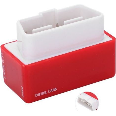 Boîte de réglage de puce Nitro OBD2 Chip Tuning Box Plug ECU Save Power Economy Car Accessory for Diesel Red (1/4)
