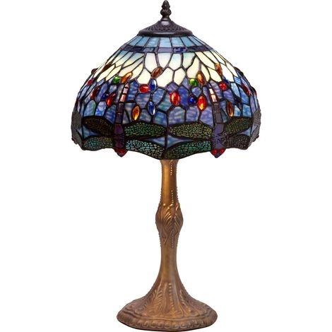 Lampe de Table Tiffany diamètre moyen 30cm Série Belle Epoque