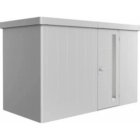 Casetta da giardino Neo 1D porta standard, grigio quarzo metallizzato (1/5)