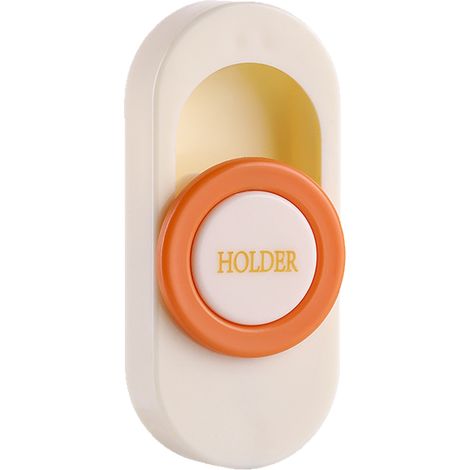 Fixateur de Couette avec Design à Ressort - Blanc & Orange - ABS - 4x8cm - Clip pour Cadre Lit