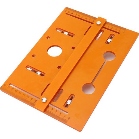 Plaque de base pour défonceuse multifonction 28x20cm, plateau réversible pour établi de menuiserie, support de fraisage (1/5)