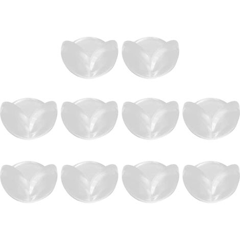 10 protections d'angle blanches en PVC pour enfants