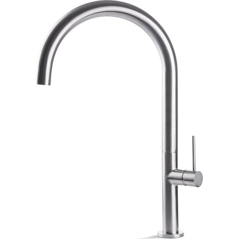 Miscelatore per lavello da cucina acciaio inox Vema TIBER STEEL KITCHEN V20020 Satinato