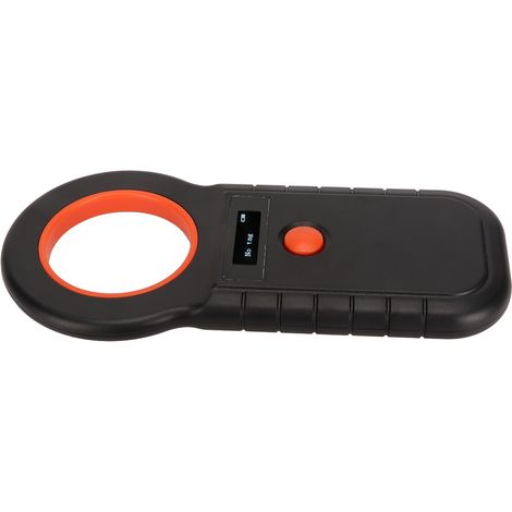 Lecteur RFID portable 134,2 kHz/125 kHz pour micropuces animales, compatible ISO 11784/11785 FDX-B EMID, noir (1/5)