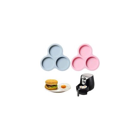 Stampi in silicone resistenti all'aria calda per uova e muffin – Set da 12 pezzi, compatibili con la friggitrice ad aria, ideali per uova, cupcake, torte e cioccolatini.