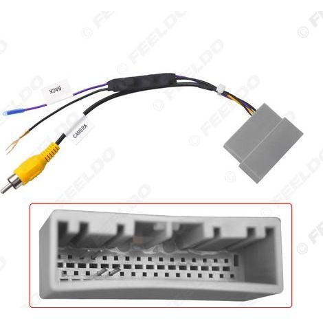 Compatible avec le câble de conversion de caméra de recul Honda 32 broches avec réduction de tension pour l'installation de la caméra de recul d'origine. (1/4)