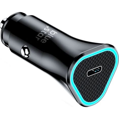 20W Autoladegerät (PD, QC 3.0, AFC) mit USB-C-Anschluss in Schwarz Schnellladegerät (1/4)