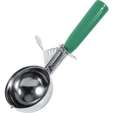 Paletta professionale per gelato con manico antiscivolo - 9 colori, cucchiaio per gelato in acciaio inox per il controllo delle porzioni (1/5)