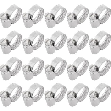 Gamme diamètre 11 mm à 20 304 Edelstahl Deutscher Typ Schlauchschelle Stck