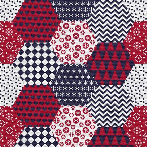 Outdoor-Dekostoffe Oxford - Motiv Hexagones Colorés I DX240 (1/5)