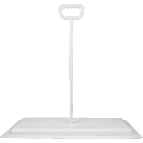 Couvercle de Toilette en Plastique Blanc, Résistant aux Chocs Prise Confortable, Accessoire pour Cuvette de Toilettes et Salle de Bain (1/5)