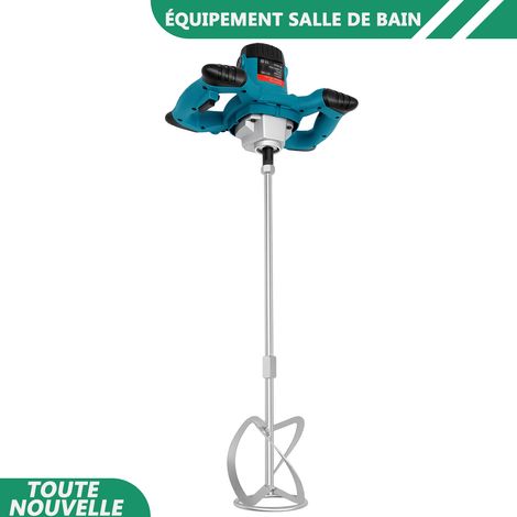 WAOBDLA 2100W mélangeur portatif vitesse réglable 0-800rpm avec tête de mélange en forme de S (1/5)