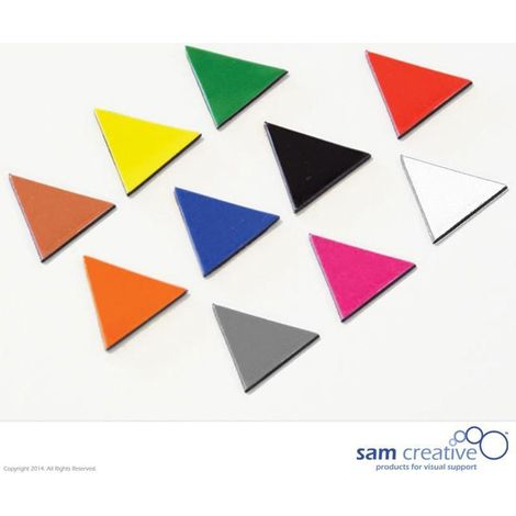 Symbole magnétique Triangle 2 cm jaune (1/2)