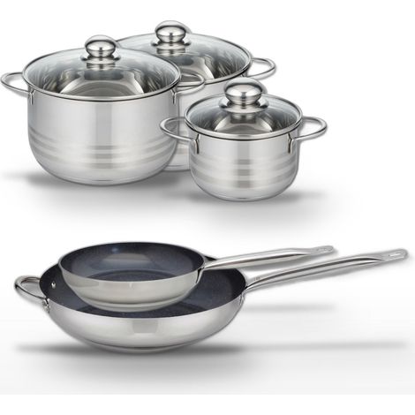 Lot 2 Poêles 24/32cm & 3 Faitouts 16/20/24cm Elo Profi Therm Platinum (1/5)
