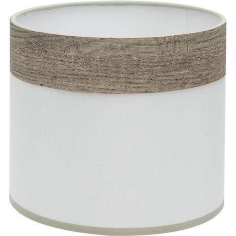 Cloe Tischlampenschirm e14 weiß/holz-grau 17dx17dx14h (1/2)