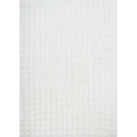 BUMPY 100% polyester white bubble indoor rug, 160 x 230 cm (1/5)