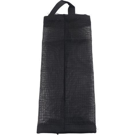 Sac poubelle suspendu, support de rangement, distributeur, conteneur d'épicerie, organisateur de cuisine, noir L (1/5)