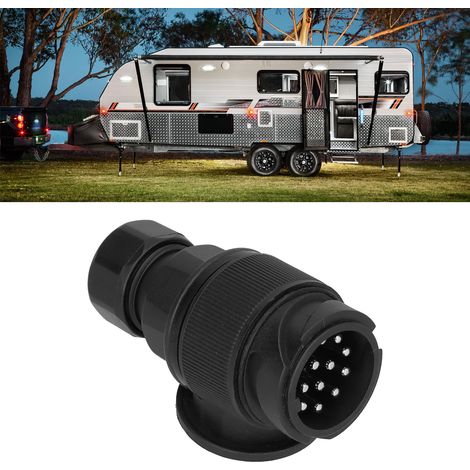 Adaptateur de prise automobile 13 broches de type européen pour remorque, interface camion, prise de cordon d'alimentation pour camping-car, connecteur étanche (1/5)