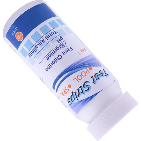 Bandes de test d'eau, bandelettes de test de pH, bandelettes de test de dureté totale, bandelettes de test pour piscine, aquarium et bassin 3 en 1 (1/5)
