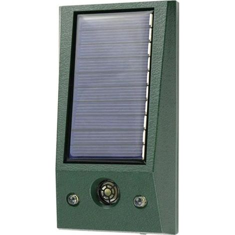 Repelente de insectos solar ultrasónico para exteriores, repelente de animales para perros, ratones, pájaros, gatos y cucarachas, luz roja intermitente para ahuyentar a los lobos