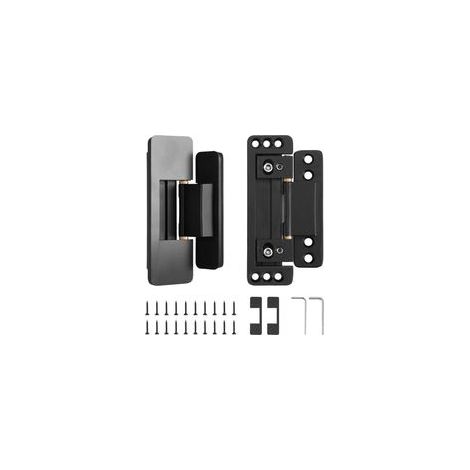 Lot de 2 Charnières Invisibles Encastrées, Charnières Réglables Ultra-Fines pour Portes Cachées, Secrètes et Placards, Structure Robuste Haute Résistance (1/5)