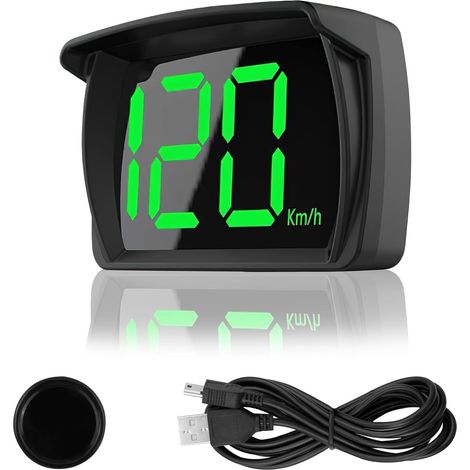 Head-Up-Display Auto HUD, universeller digitaler Tachometer mit GPS + Beidou Dual Chip für alle Autos, 2,8-Zoll-LED-Bildschirm, USB-Plug-and-Play, KMH (1/5)