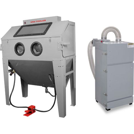 Cabine de sablage 420 L pro avec aspiration cyclonique externe MW Tools CAT420FC (1/5)