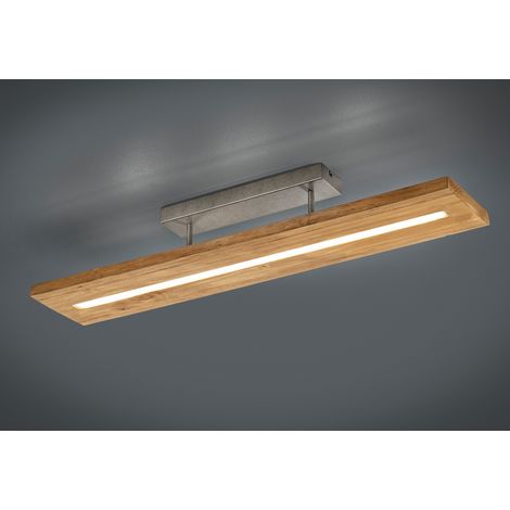 LED Deckenleuchte BRAD aus Holz lang & schmal dimmbar, Breite 100cm (1/4)