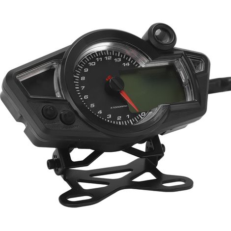 12V Gleichstrom-Tachometer/Drehzahlmesser mit Antireflexbeschichtung und Hintergrundbeleuchtung für Motorräder, Quads, SSVs, 1, 2, 4 Zylinder