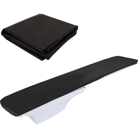 Telo di copertura impermeabile in poliestere 210D per trampolino da piscina, dimensioni 244×146×9 cm. (1/5)