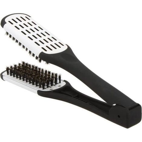 Brosse à Cheveux,Brosse à Lisser Brosse à Défriser Professionnelle Outil de Coiffure Brosse Recto Verso Lissage de Cheveux,Lissage