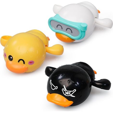 Jouet de bain flottant à remonter pour bébés de 1 à 3 ans, cadeau d'anniversaire idéal pour les petits garçons et les filles, jeu aquatique pour la piscine pour bébés dès 12 mois. (1/5)