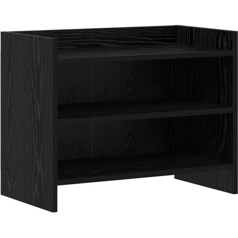 TV Cabinet 60 x 33 x 47 cm Black Oak Engineered Wood vidaXL (1/5)