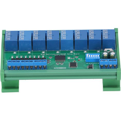 Carte relais 8 entrées 8 sorties, module d'extension PLC, fournitures industrielles DIN35 24 V N4D8B08-R