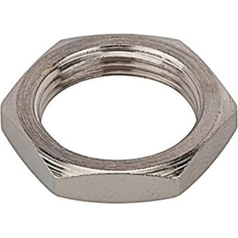 Écrou hexagonal en laiton nickelé M12 x 0,75
