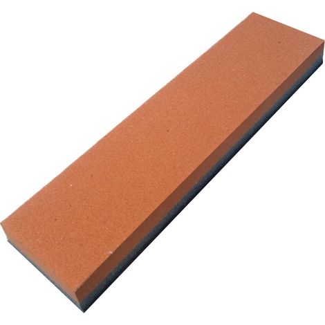 Piedra de afilar de doble cara, grano 200/600, afilado grueso, 200x50x25 mm, para cuchillos y herramientas, base antideslizante.