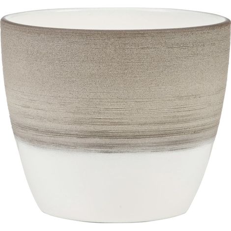 Scheurich Übertopf Serie 950 Ø 16 x 14 cm espresso cream Keramiktöpfe